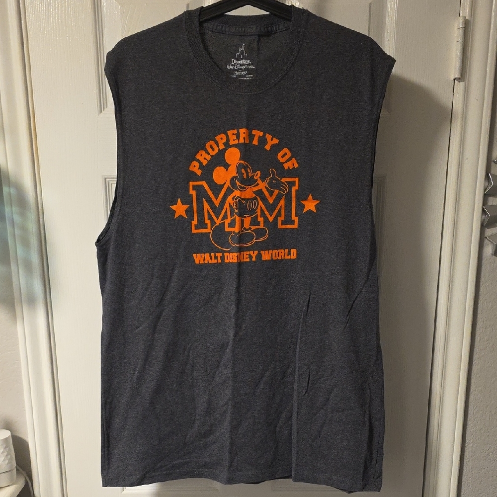 Disney Mickey Mouse Walt Disney World Charcoal LG Tank